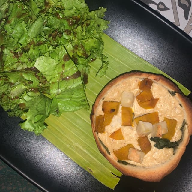 Photo of the dish “Pumpkin And Spinach Quiche”