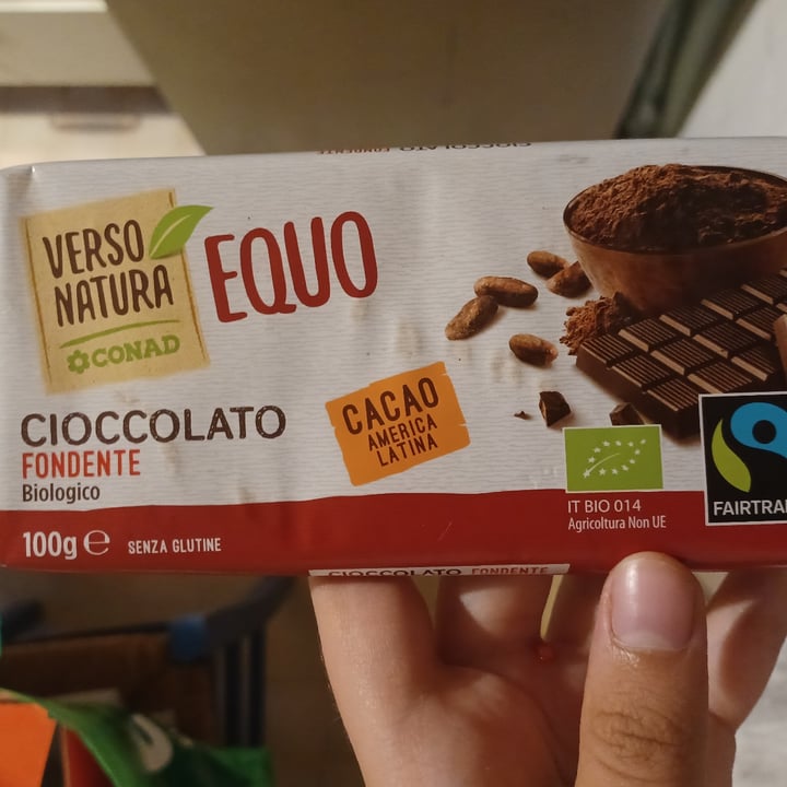 photo of Verso Natura Conad Veg Cioccolato Fondente Biologico 100 g shared by @miladommy on  23 Jun 2022 - review