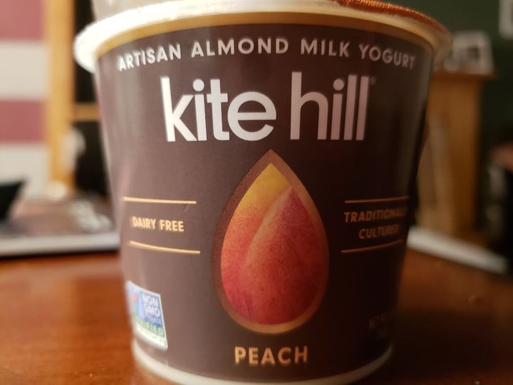 photo of Kite Hill Artisan Peach Almond Milk Yogurt shared by @jenicalyonclapsaddle on  03 Dec 2018 - review