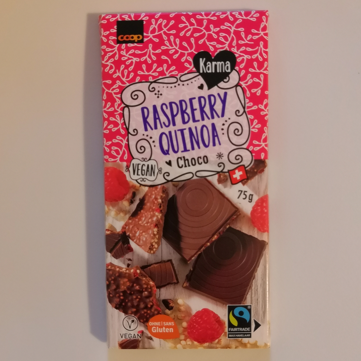 Raspberry Quinoa Choco from Coop Karma - Vegan Product Reviews ...