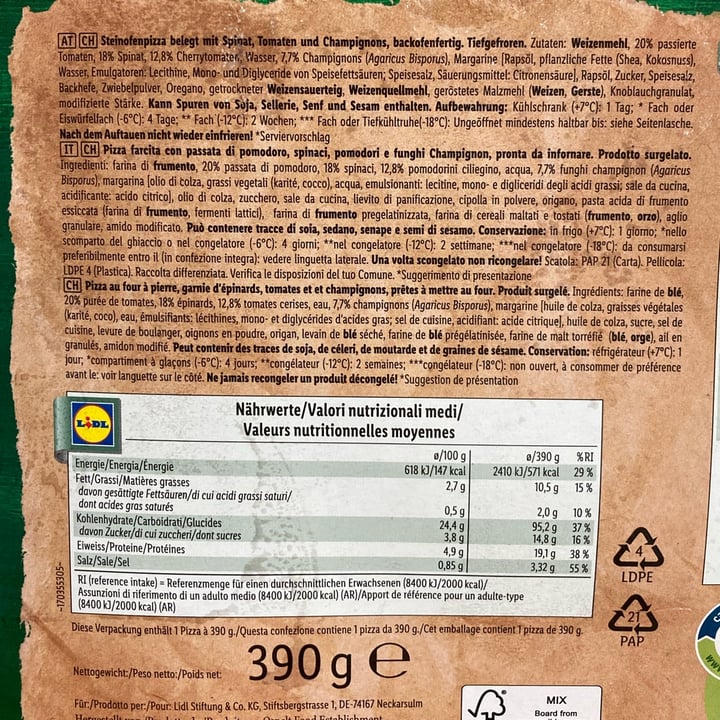 review photo of Vemondo Vegan Pizza Verdura shared by @larazane on 24 Jun 2022 - review