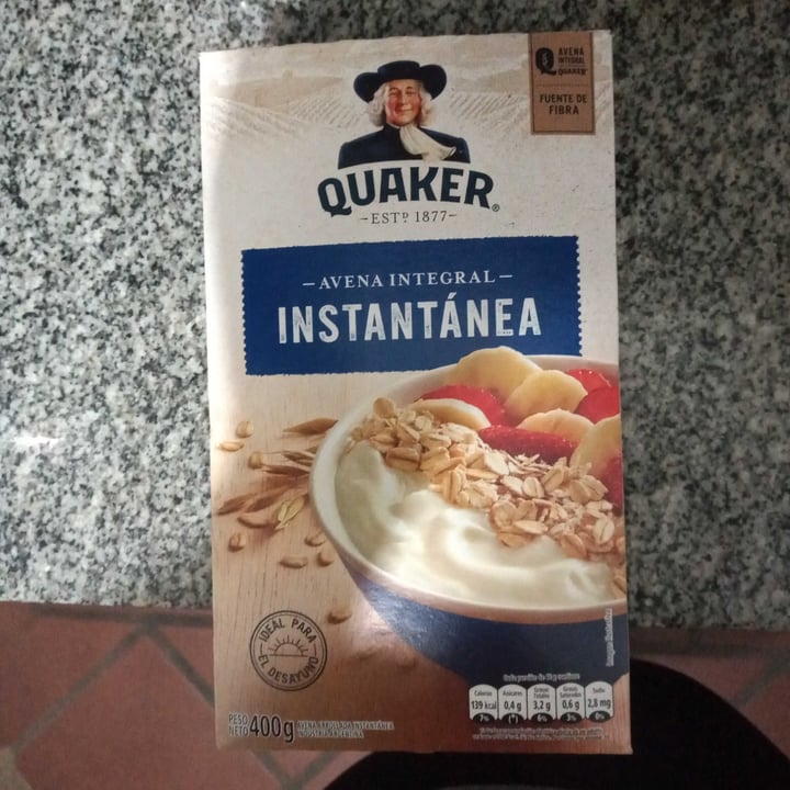 photo of Quaker Avena Integral Instantánea shared by @tamaraneira on  30 Jul 2020 - review