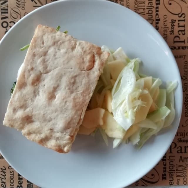 Photo of the dish “Focaccia con formaggio di soia”