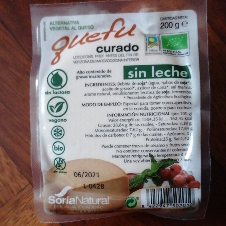 photo of Soria Natural Quefu curado shared by @galguichuli on  26 Jan 2021 - review