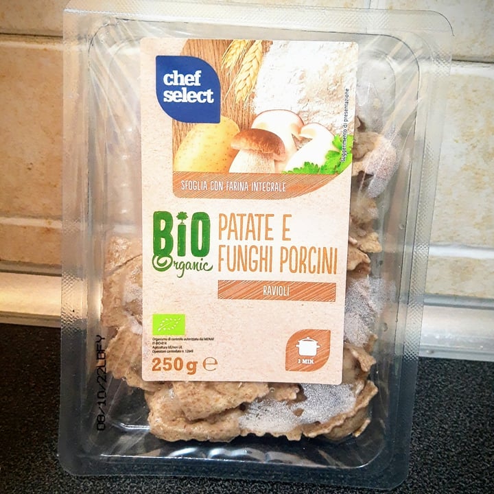 photo of Bio-organic Ravioli patate e funghi porcini shared by @mediamenteveg on  26 Aug 2022 - review