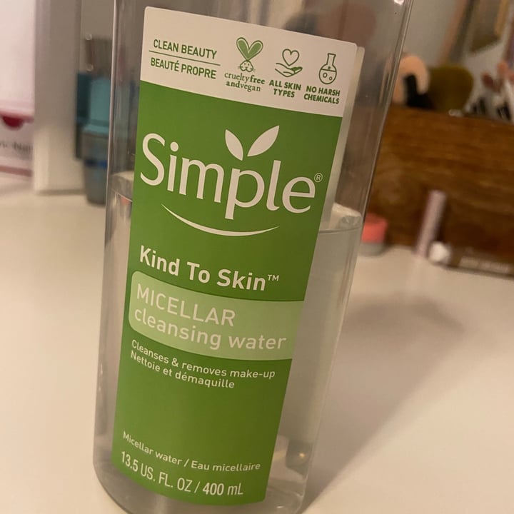 photo of Simple Micellar Cleansing Water shared by @scarignan on  13 Dec 2020 - review