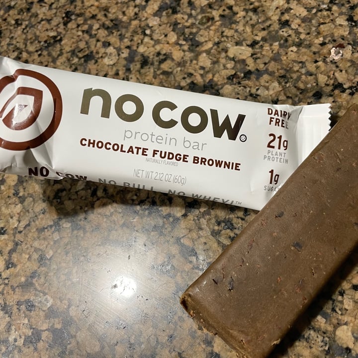 photo of No Cow Chocolate Fudge Brownie Protein Bar shared by @karenasp on  28 Jun 2021 - review