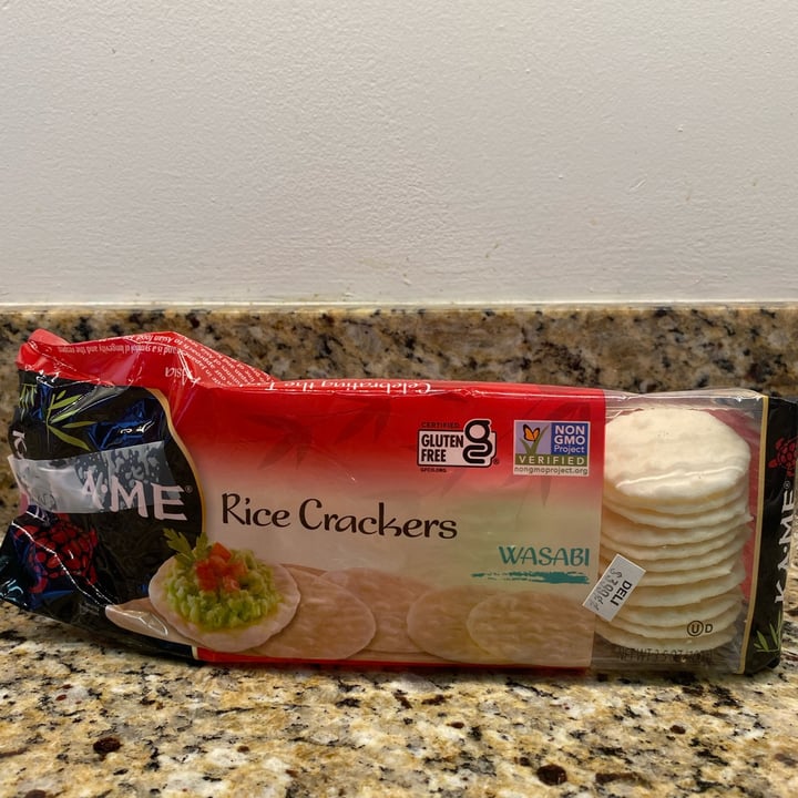 photo of KA-ME Rice crackers seaweed shared by @veganmeandyou on  08 May 2022 - review