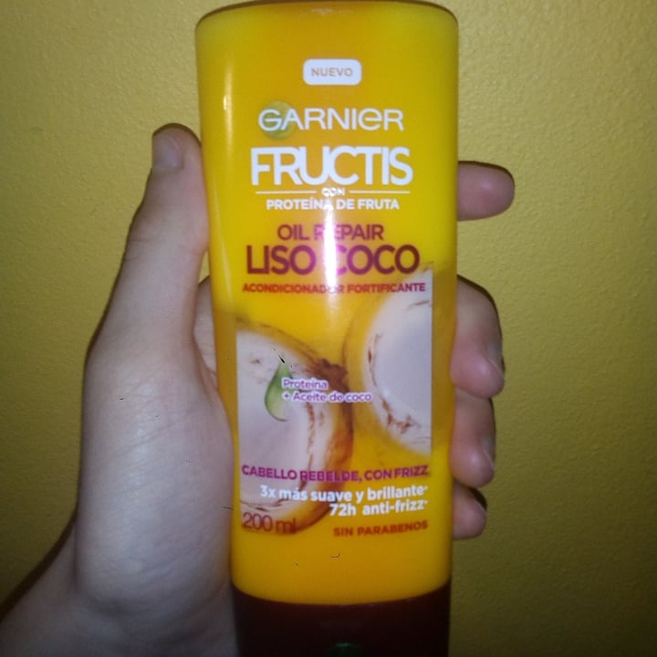 photo of Garnier Garnier Fructis Oil Repair Liso Coco Acondicionador Fortificante shared by @maxiv4 on  23 Sep 2020 - review