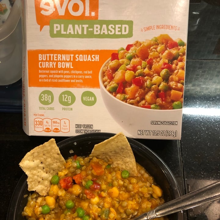 photo of Evol Butternut Squash Curry Bowl shared by @mariadelpaso on  13 Oct 2020 - review