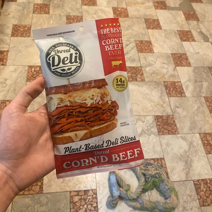 photo of Mrs. Goldfarb’s Unreal Deli Unreal Corn’d Beef Plant Based Deli Slices shared by @convicti0n on  09 Feb 2022 - review