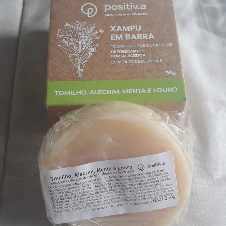 review photo of Positiv.a Xampu em barra shared by @jamillecpvieira on 28 Jan 2022 - review