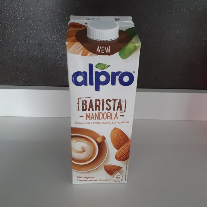 review photo of Alpro Almond milk barista shared by @ariargentea on 18 Apr 2021 - review