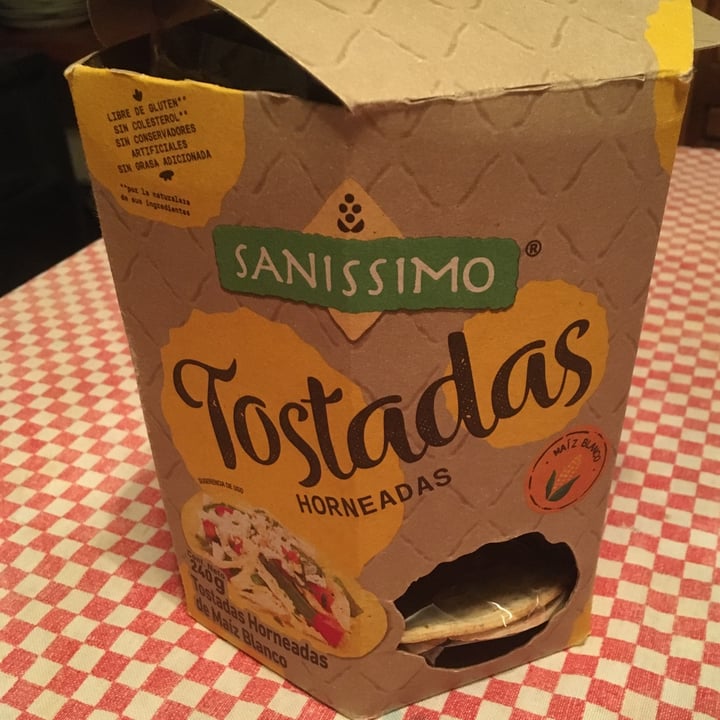 photo of Sanissimo Tostadas Horneadas De Maiz Blanco shared by @gina90s on  02 Sep 2022 - review