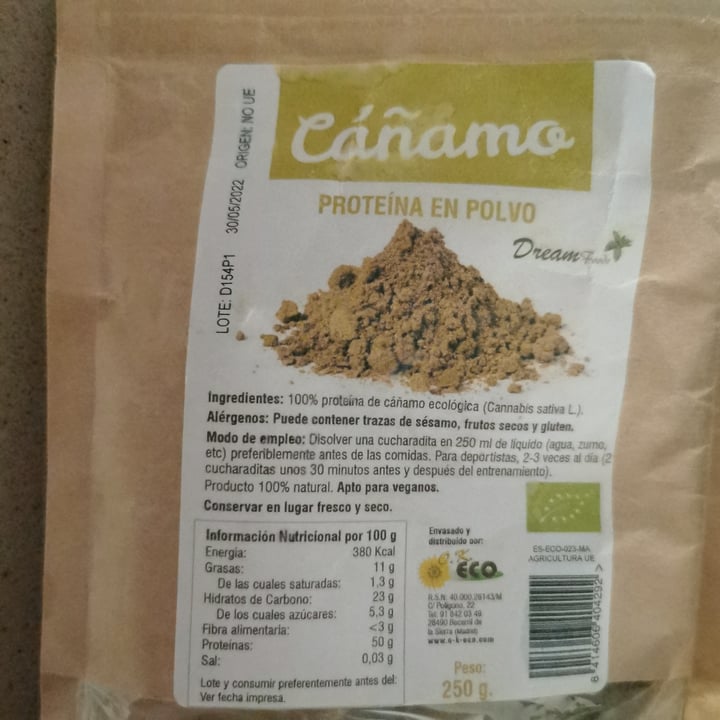 photo of Ok eco proteína de cáñamo shared by @jessgrimaldi on  18 Aug 2022 - review