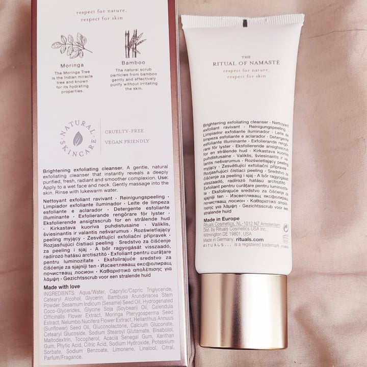 review photo of Rituals Ritual Of Namasté purify Sking Brightening Face Exfoliator shared by @atramveggie on 29 Jun 2021 - review