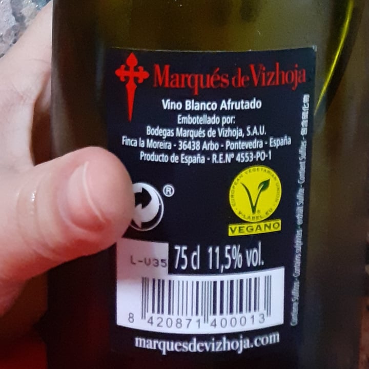 review photo of Marqués de Vizhoja Vino Blanco Afrutado shared by @-iria- on 10 Jan 2022 - review