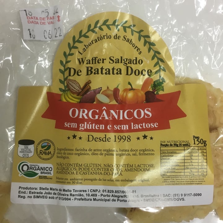 photo of Laboratório de Sabores Waffer de Batata Doce shared by @simonebra on  28 May 2022 - review