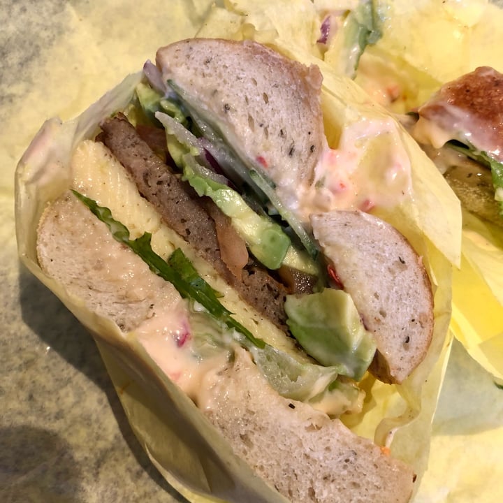 review photo of Ben & Esther's Vegan Jewish Deli - Oceanside Breakfast Bagel shared by @baborden on 05 Jan 2023 - review