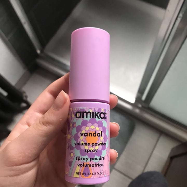 photo of Amika Vandal volume spray powder shared by @thevegansatanist on  26 Apr 2020 - review