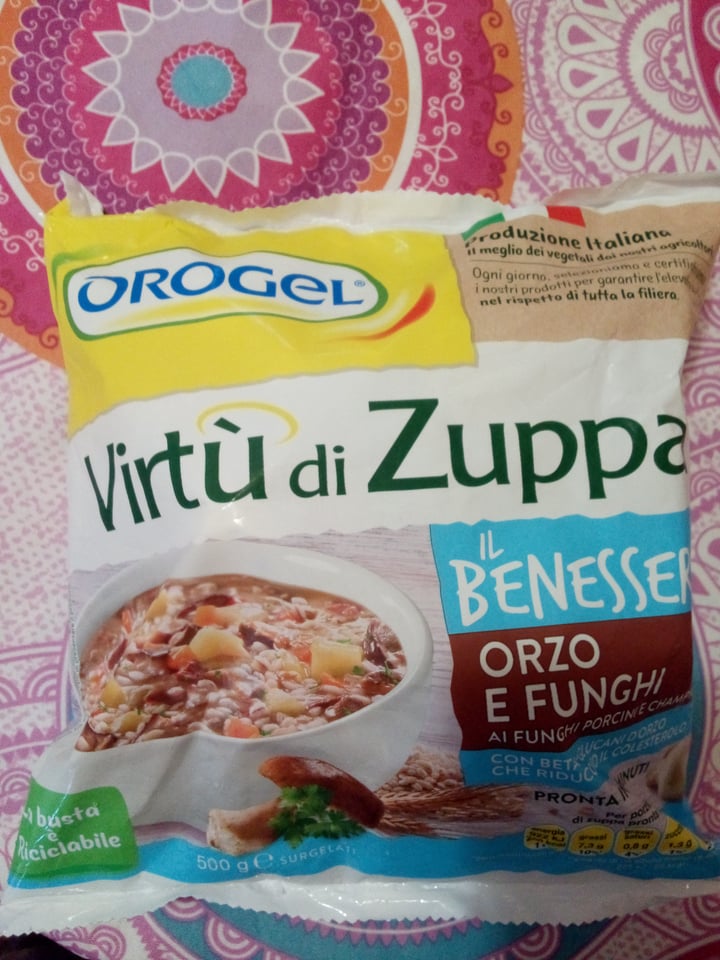 photo of Orogel Virtù di Zuppa - Orzo e Funghi shared by @sissilibipapierni on  23 Jun 2022 - review