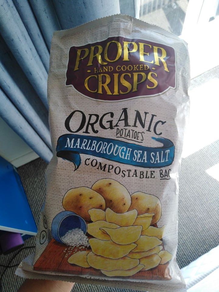 review photo of Proper Crisps Organic Malborough Sea Salt shared by @maddalena on 29 Dec 2019 - review