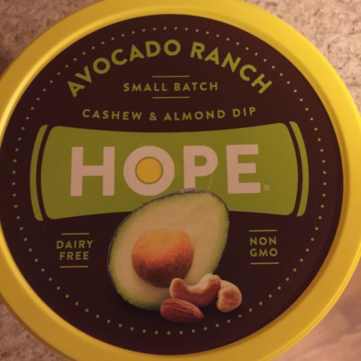 photo of HOPE Foods Avocado Ranch Cashew and Almond Dip shared by @sonyaelzey on  02 Jan 2020 - review