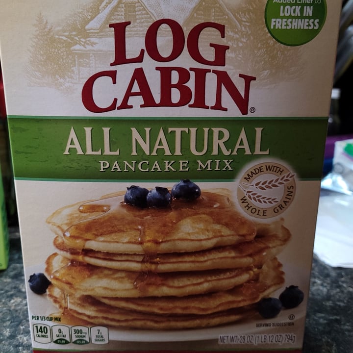 review photo of Log Cabin Log Cabin All Natural Pancake Mix shared by @veglasagna on 27 Jun 2021 - review