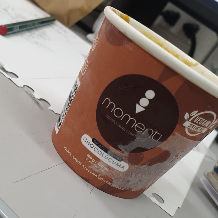 photo of Momenti Gelato Chocolucuma shared by @britvgan on  05 Oct 2022 - review