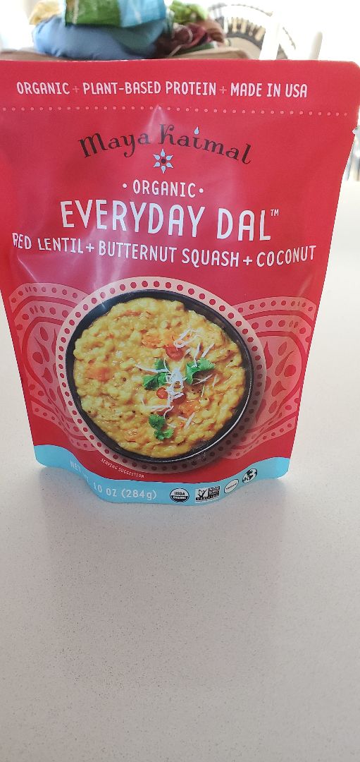 photo of Maya Kaimal Everyday Dal -  Red lentil + butternut squash + coconut shared by @oragoldman on  14 Feb 2020 - review
