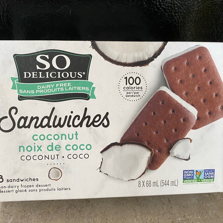 review photo of So Delicious Dairy Free Ice cream sandwiches shared by @makicat on 07 Jul 2021 - review