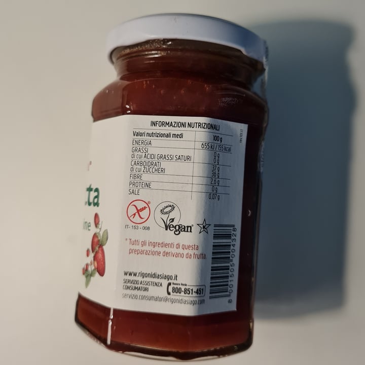 photo of Rigoni di Asiago Marmellata fragole e fragoline di bosco shared by @fedelups on  09 Oct 2022 - review