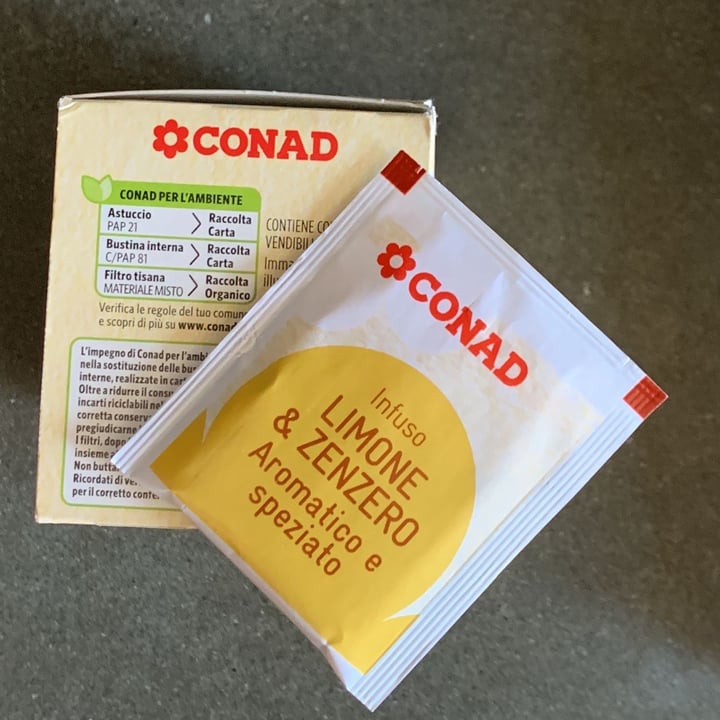 photo of Conad Infuso limone e zenzero shared by @assapello on  29 Jul 2022 - review
