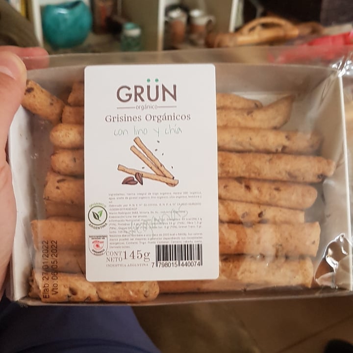 review photo of Grün Orgánico Grisines Orgánicos con Lino y Chía shared by @samg on 14 Mar 2022 - review