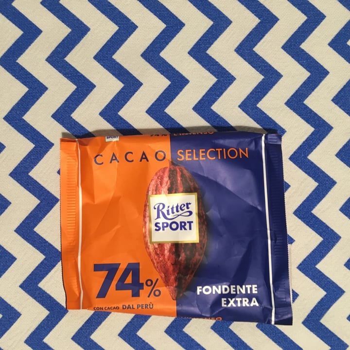 photo of Ritter Sport fondente extra 74% shared by @angela-moretti on  17 Dec 2022 - review