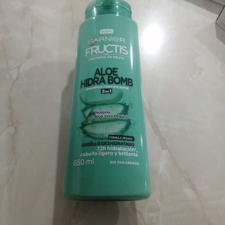 photo of Garnier Aloe Hidra Bomb Shampoo Fortificante shared by @verolu on  04 Aug 2021 - review