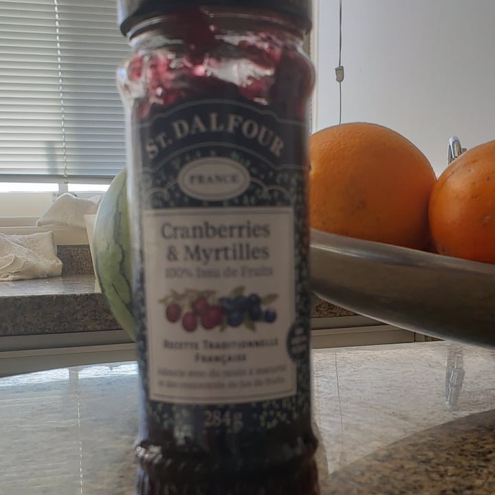 photo of St. Dalfour Confiture myrtilles crandberries shared by @cleide on  01 Sep 2021 - review