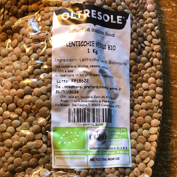 photo of Oltresole bio Lenticchie Verdi Bio shared by @marcosimo on  09 Nov 2022 - review