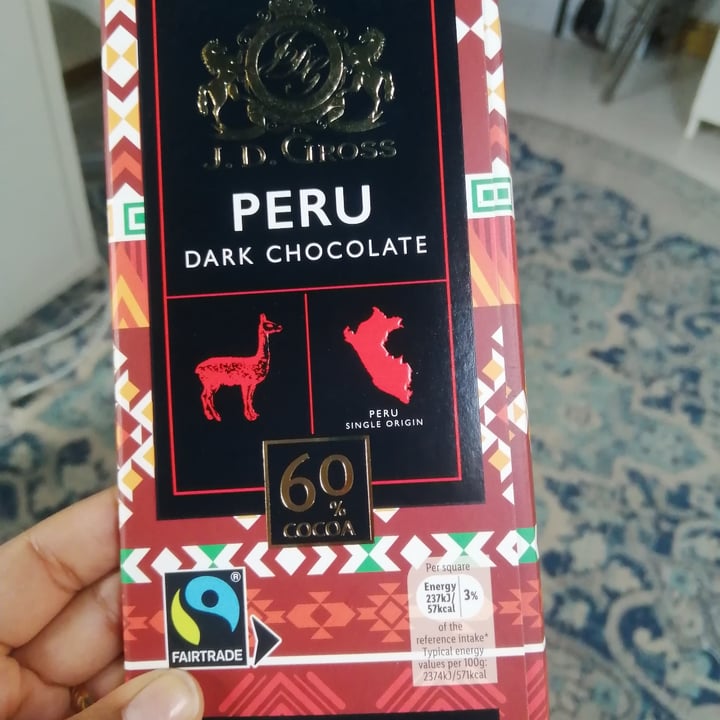 photo of J. D. Gross Peru Dark Chocolate shared by @halimashah on  20 Feb 2022 - review