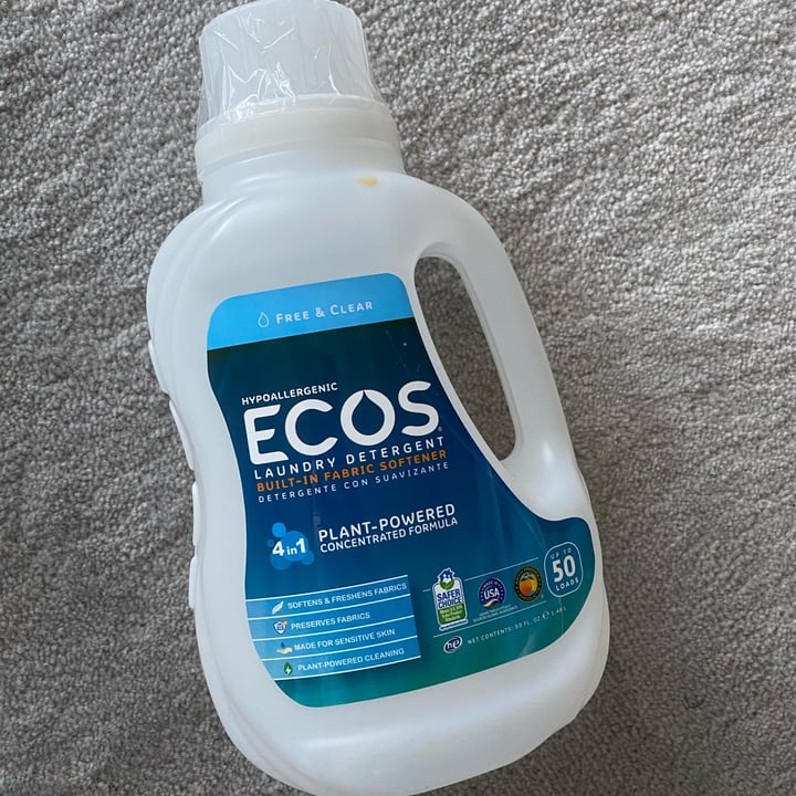 review photo of Ecos Free And Clear Hypoallergenic Laundry Detergent shared by @hellojess on 03 Apr 2022 - review
