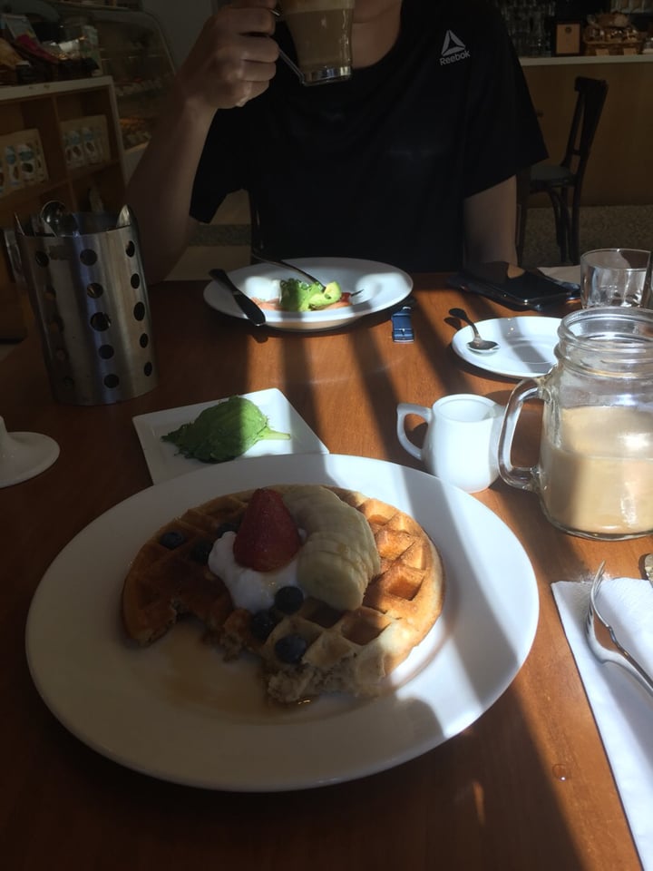 review photo of The Living Cafe waffle shared by @mariecap12 on 02 Nov 2019 - review