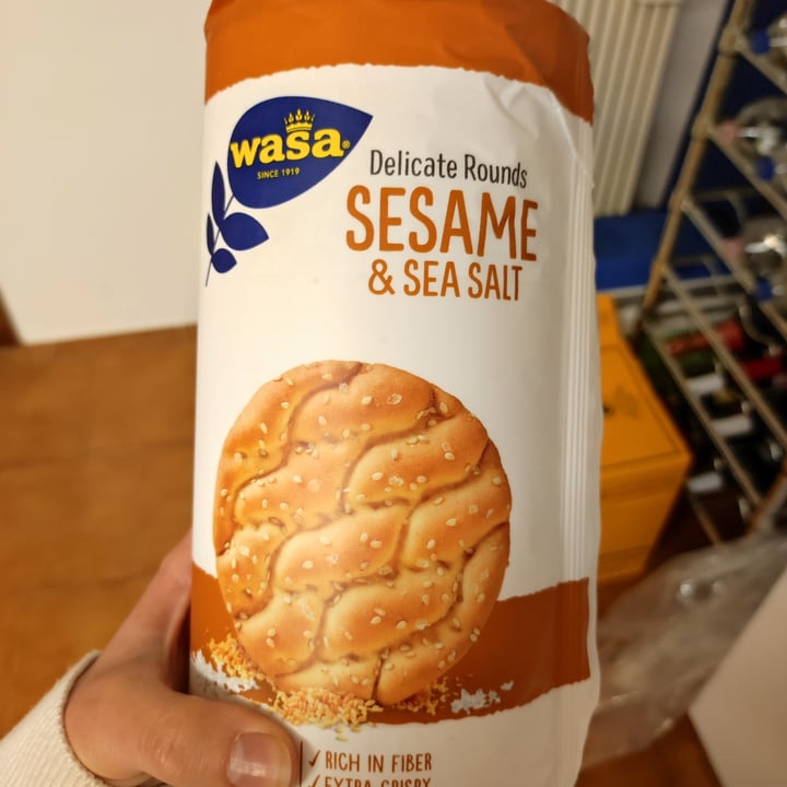 photo of Wasa Delicate rounds sesame e sea salt shared by @annavice on  02 Apr 2022 - review