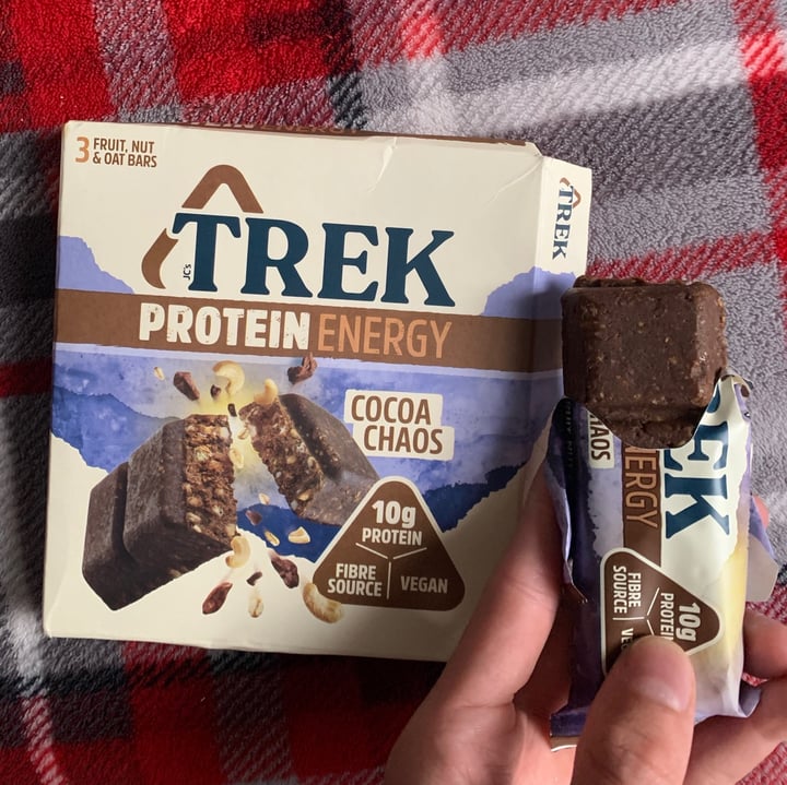 photo of TREK Cocoa Chaos Protein Energy Bar shared by @jordanwhiting on  03 Aug 2020 - review
