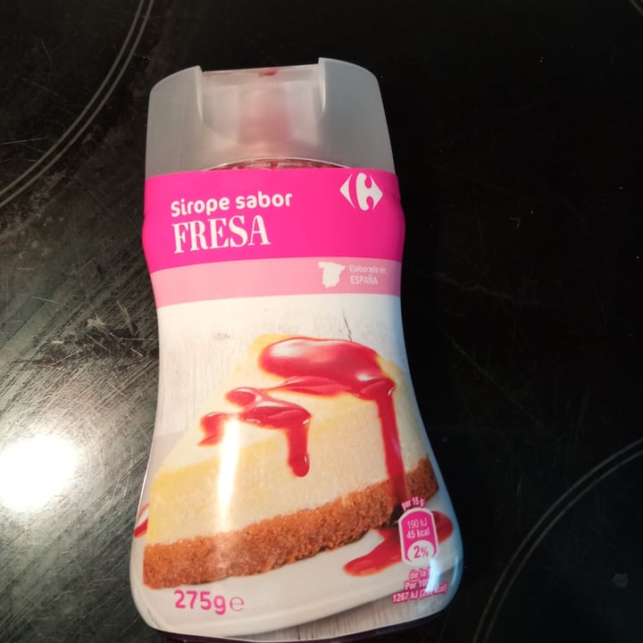 photo of Carrefour Sirope de fresa shared by @encarnavegana on  27 Nov 2022 - review