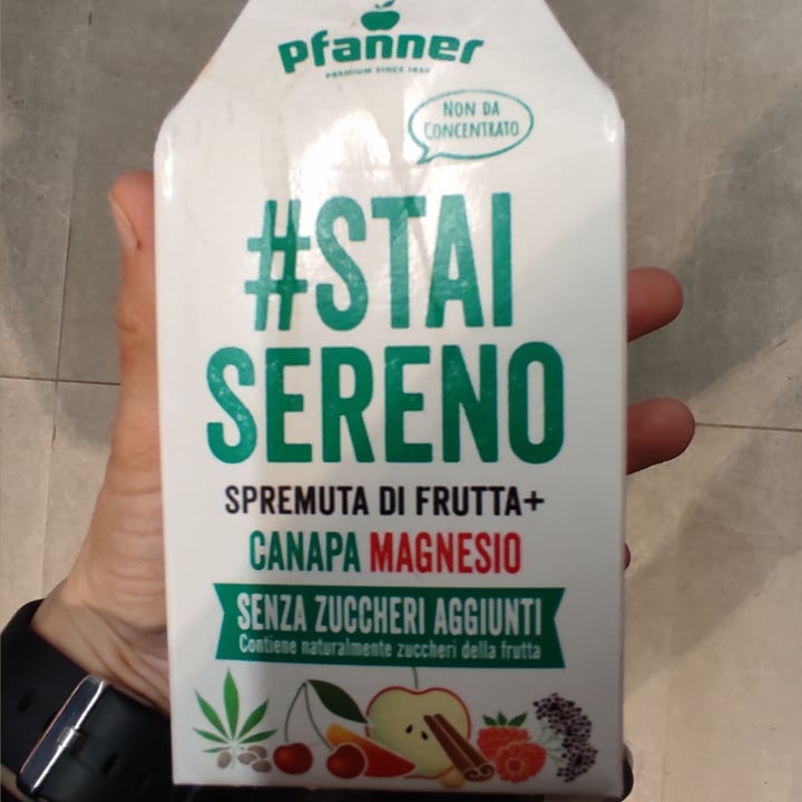 photo of Pfanner #staisereno spremuta di frutta + canapa magnesio shared by @lauradavega on  25 Mar 2022 - review