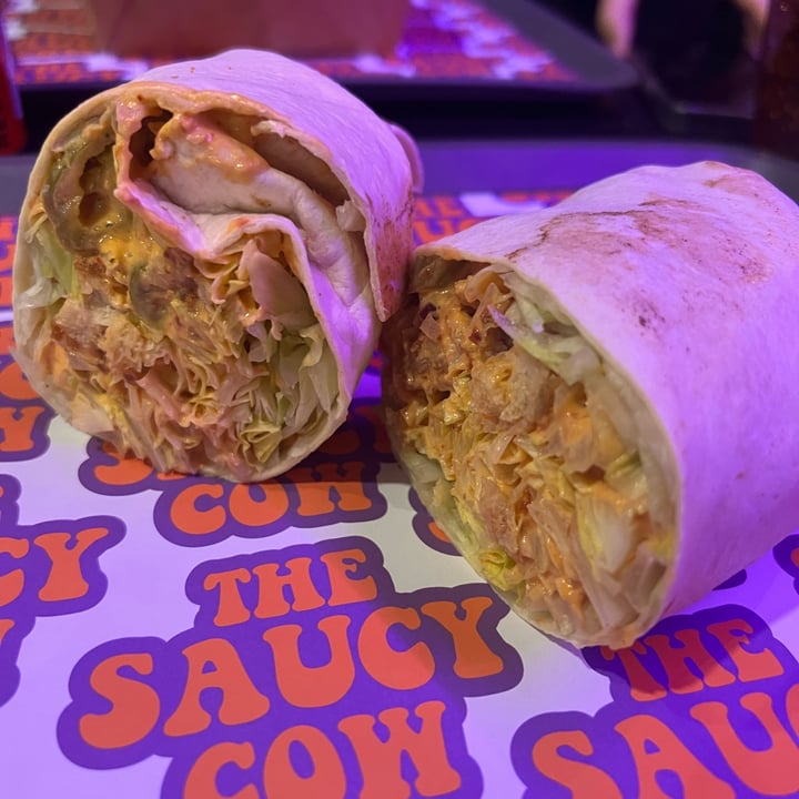 photo of The Saucy Cow Phibsborough spicy chicken wrap shared by @holasoymylk on  29 Jul 2022 - review