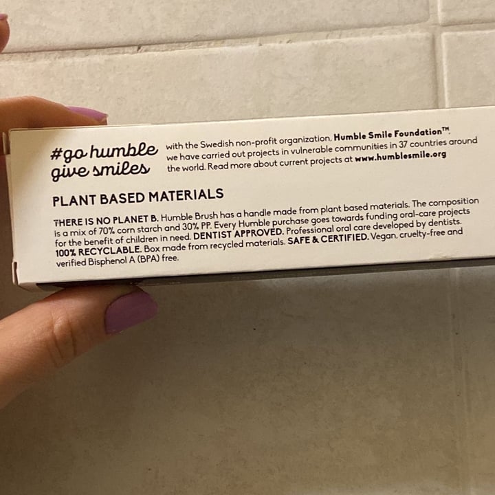 review photo of The Humble Co. Toothbrush adult soft black shared by @erialaimo on 11 Feb 2022 - review