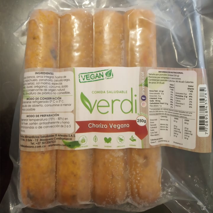 photo of Verdi Chorizo Vegano shared by @dianamastro on  25 Feb 2021 - review