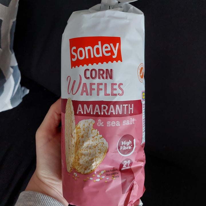 review photo of Sondey Corn Waffles Amaranth & sea salt shared by @greenbeet on 22 Feb 2022 - review