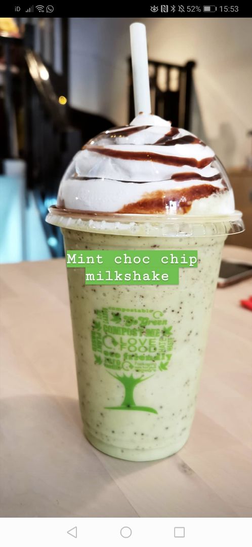 photo of Greazy Vegan Choc mint milkshake shared by @mattmearns on  04 Apr 2020 - review